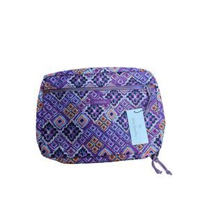 NWT Vera Bradley Lighten Up Purple Back Seat Organizer Small Laptop Bag Preppy